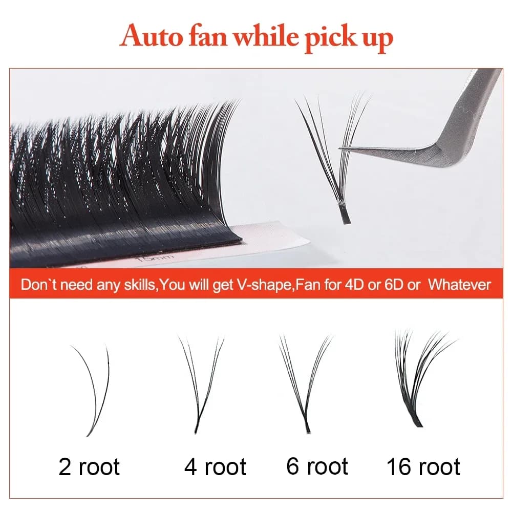 Gene V-Shape Mega Volum, Auto-Fan, Rezistente la Căldură Ridicată