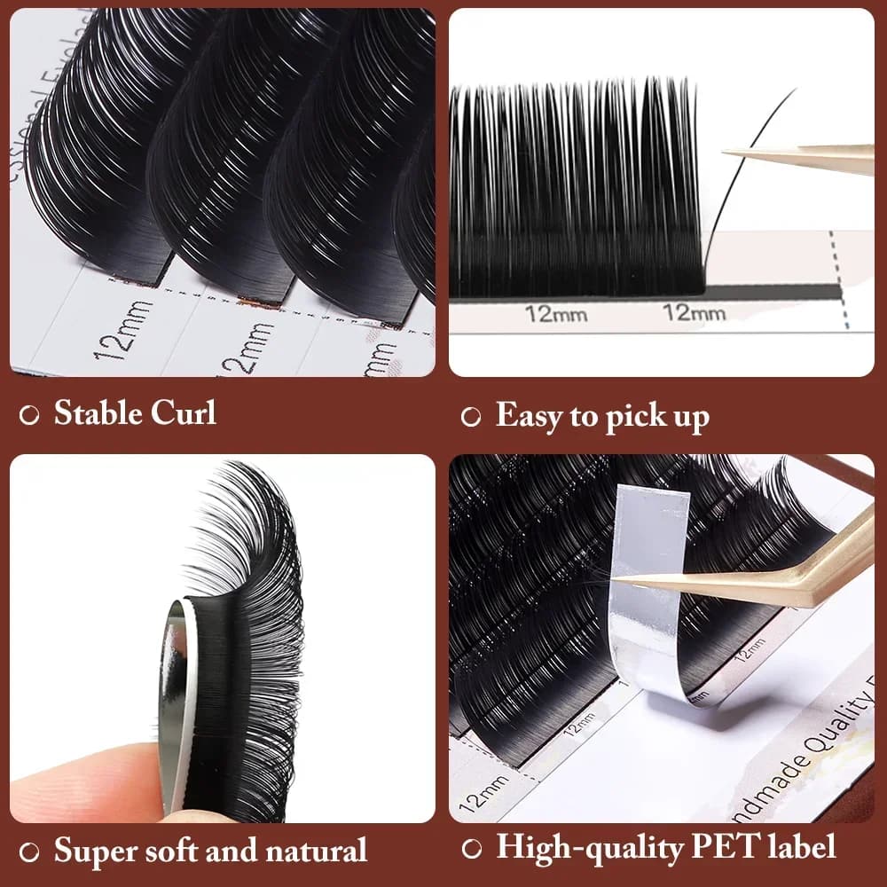 Gene false individuale clasice Super Matte 0.18mm
