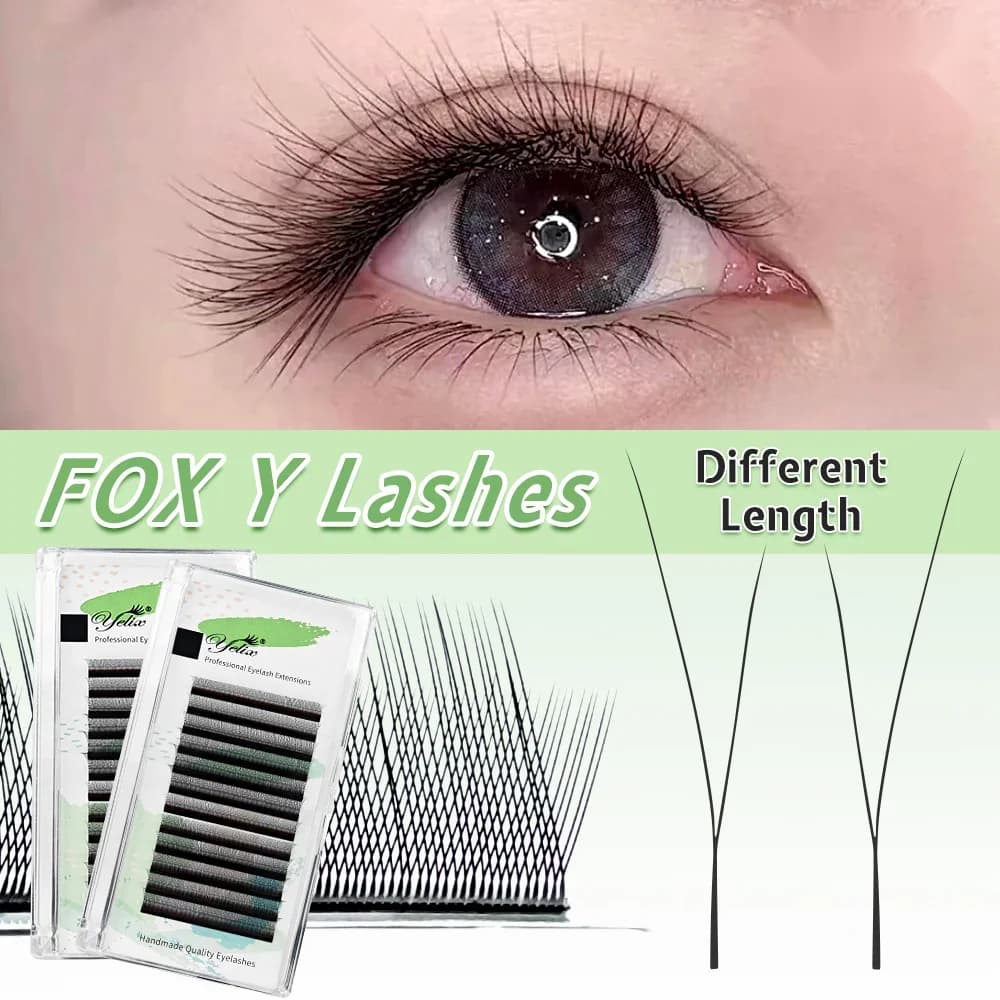 Gene preformate Fox Y Shape B/C Curl Mix 8-13mm