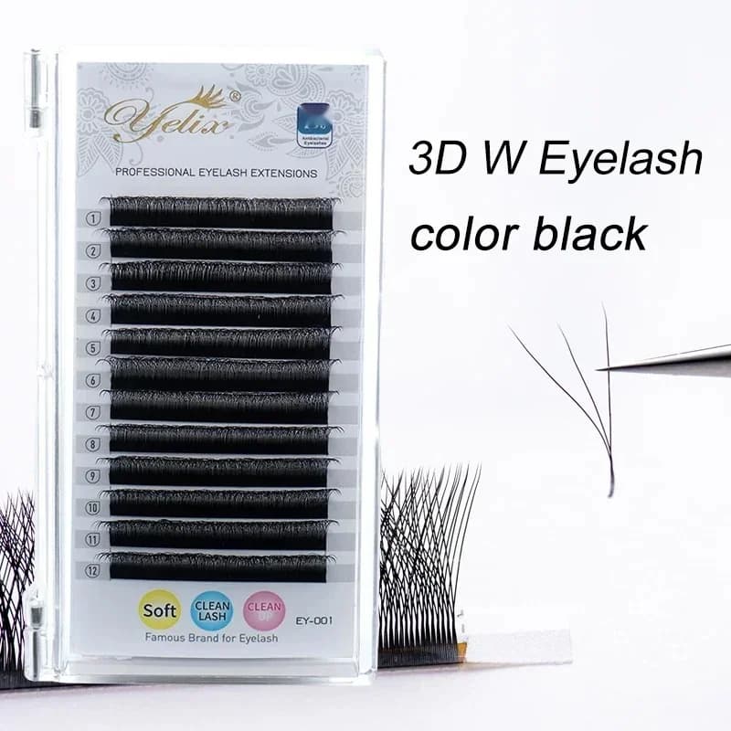 Gene False 3D în Formă W, Tip Clover, Textură Moale