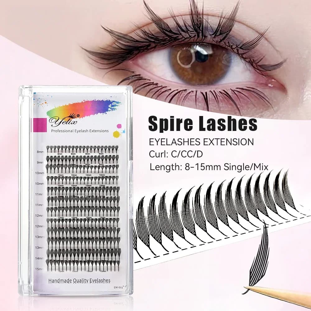 Gene individuale volum brazilian, formă Spire Feather