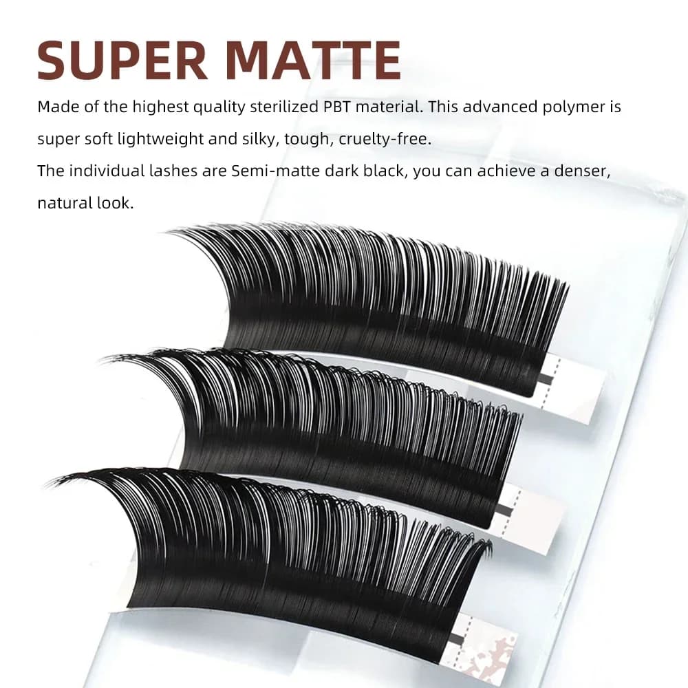Gene false individuale clasice Super Matte 0.18mm