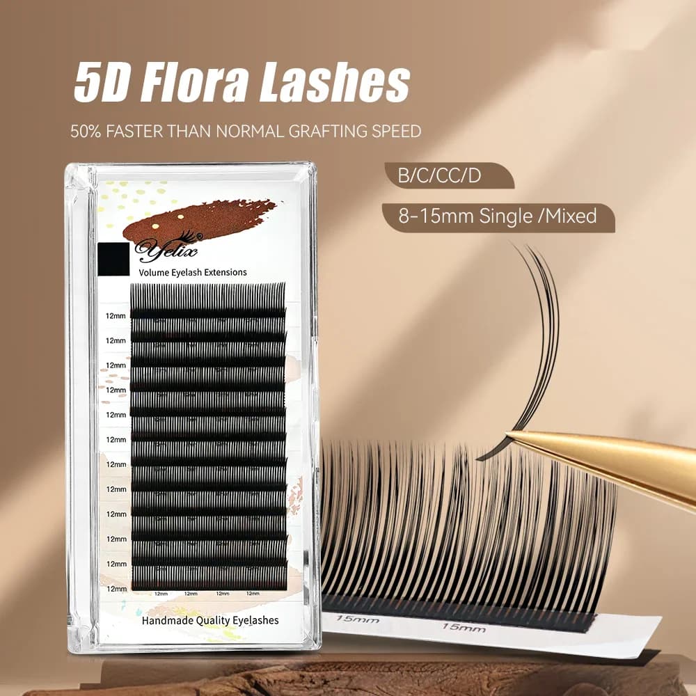 Extensii gene individuale Flora 5D 0.07mm