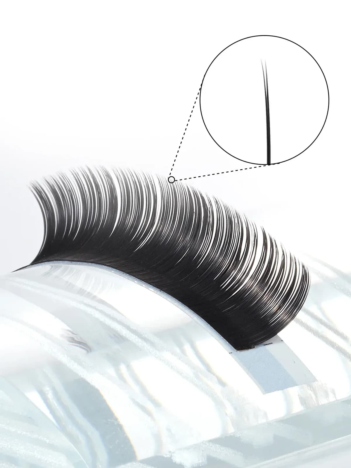 Gene false plate extensii matte naturale, formă eliptică clasică